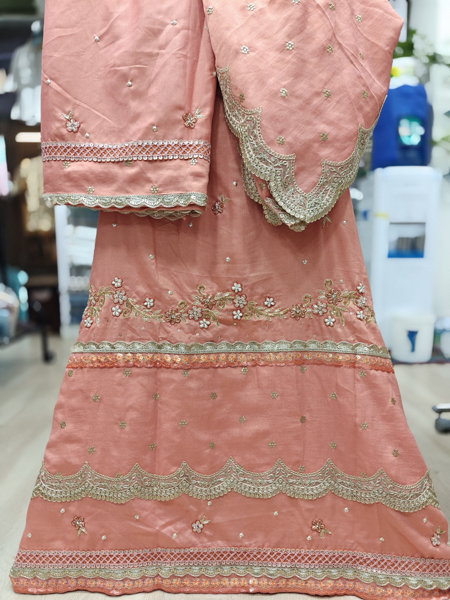  Coral Peach Handwork Bridal RCJ 